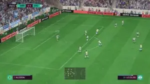 near goal